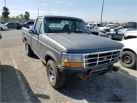 1996 Grey Ford F15 AM86-714 7587 Salv Title