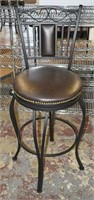 Four Metal Frame Bar Stools