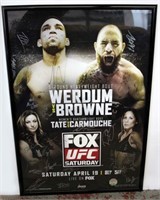 Autographed UFC Fight Promotion Poster