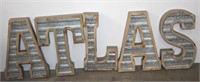 ATLAS Letters Corrugated Steel with