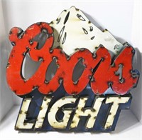 3D Metal Coors Light Sign