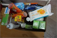 Misc box of groceries and household goods