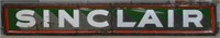 Sinclair Enameled Metal Two Part Sign.