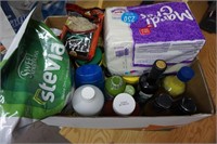Misc. box of groceries and household goods