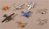 Lot of Eight Tootsietoy Airplanes.