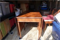 Large drop leaf dining table