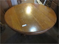 Round Wood Coffee Table 45" x 21"