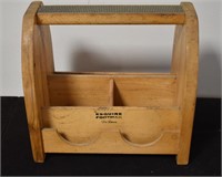 Vintage Wooden Esquire Footman Deluxe Shoe Box