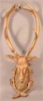 Vintage Molded Resin Stags Head.