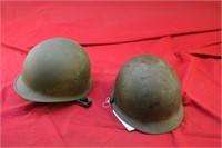 US (2) Military Helmets