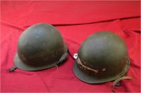 US (2) Military Helmets