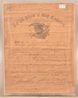 Civil War Discharge 195th Pa. Vol. Inf.
