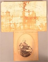 ID'd image with cert. of appointment to Sgt, 1863
