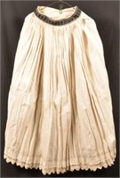 Petticoat and Embroidered Skirt, Circa. 1840.