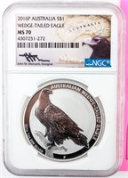 Coin 2016-P Australia Wedge Tailed Eagle MS70