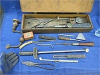old tools lot in box (mac -snap on -bonney -other)
