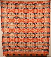 1845 Schuylkill County, PA Jacquard Coverlet.