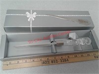 Crystal letter opener