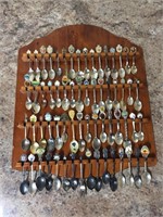 Spoon Rack with Spoons from around the World