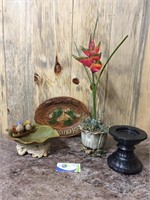 Beautiful Bird flower pot and Bird Plate
