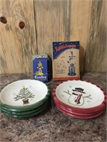 Anglaspelet with Candles - Set of Christmas Plates