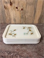 17 Vintage Metal Serving Trays - Good Condition
