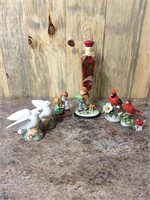Lot of Bird and child figurines, peppers in oil