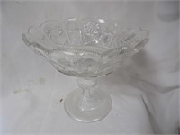 Cut Glass Footed Fruit Bowl