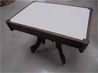Antique Marble Top Table    (600)