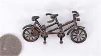 Silver Bicycle Ornament