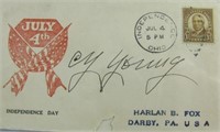 Cy Young Autographed Envelope AAU