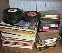 LP's, "45's"  &VHS Tapes