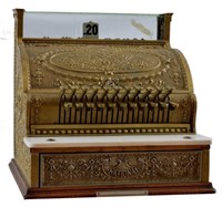 Antique Brass Cash Register
