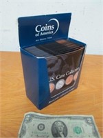 19 U.S. Cent Collection 4 Coin Sets w/ Display