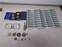 Lot of Military Medals & Misc Collectibles