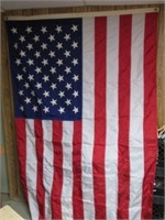 2 Vintage Duralite 5' x 8' U.S. Flags