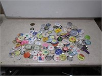Large Lot of Pins/Buttons - Advertising,