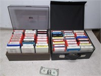 2 Cases of 8 Track Tapes - Hank Williams & More