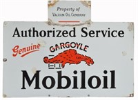 Gargoyle Mobil Oil S/S Porcelain Sign
