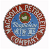 Magnolia Petroleum D/S Porcelain Sign