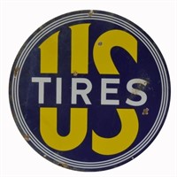 U.S. Tires D/S Porcelain Sign
