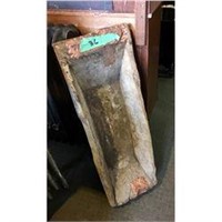 Primitive Making Trough-Carved From Solid Wood