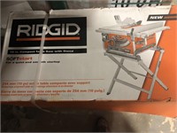 Ridgid 10" Table Saw With Stand