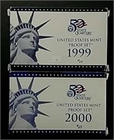 1999 & 2000 US. Mint Proof sets