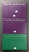 1992, 1993 & 1994 US. Mint Proof sets