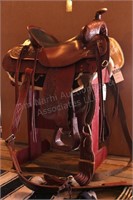 Circle Y Hand Worked Western Saddle