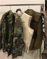 Military jackets, ballistic vest