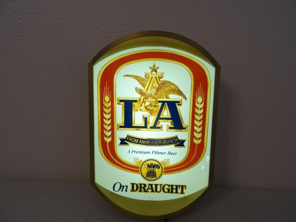 Beer Signs, Advertising Collectibles & Personal Property