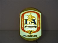 Anheuser-Busch LA On Draught Lighted Sign