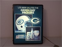 Miller Light Beer GB Packers Lighted Sign